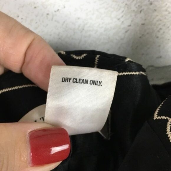 White House Black Market Strapless Black Cocktail Dress With Embroidered Floral - Picture 6 of 6